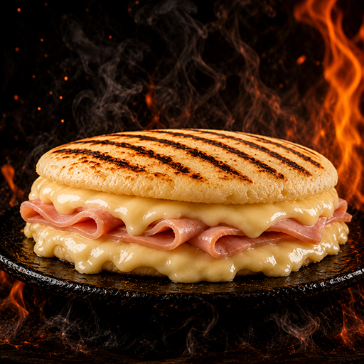 Arepa Jamón y Queso