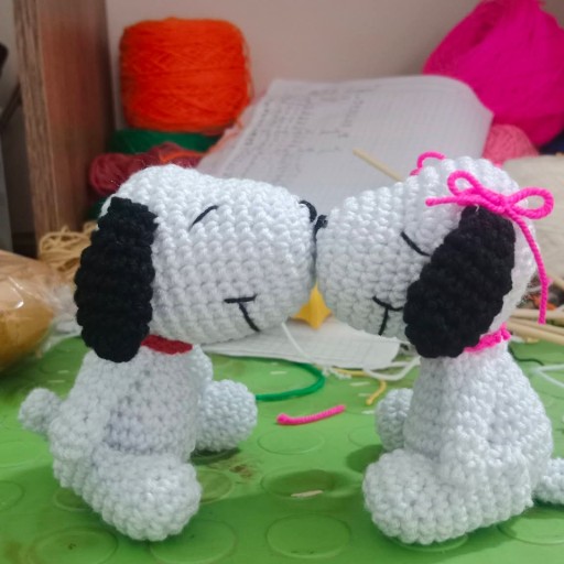 llavero pareja de snoopy
